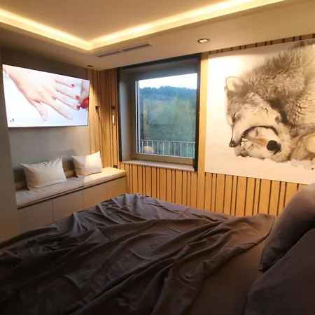 La Loge Aux Loups, Contemporaine Avec Piscine Interieure, Sauna, Local Skis Et Velos, A 100 M Du Gerardmer