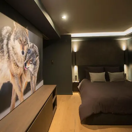 La Loge Aux Loups, Contemporaine Avec Piscine Interieure, Sauna, Local Skis Et Velos, A 100 M Du Villa *