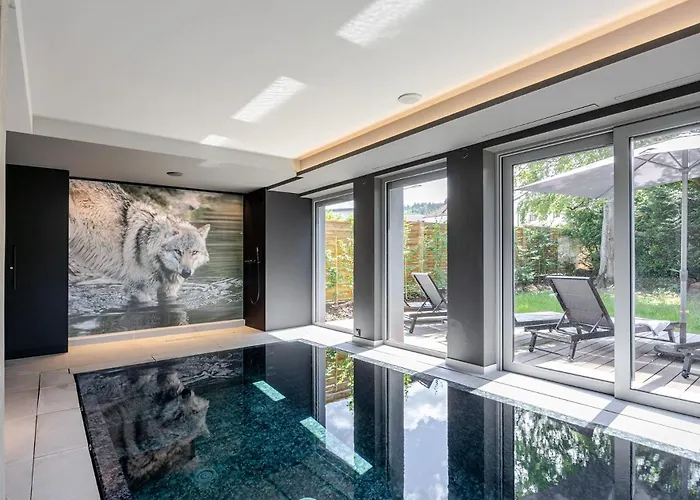 Vila La Loge Aux Loups, A 100 M Du Lac, Piscine Interieure, Sauna, Cheminee, Local Skis Velos *